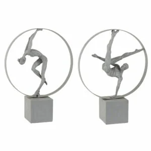 Gymnast In Ring Poly Grey Assortment Of 2