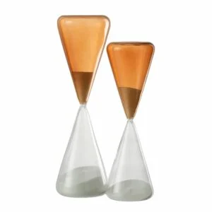 Hourglass Glass Ochre Large